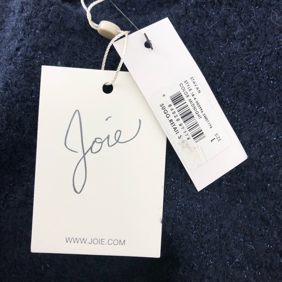 Joie Midnight Stavan Metallic Long Sleeve Sweater - Picture 6 of 8